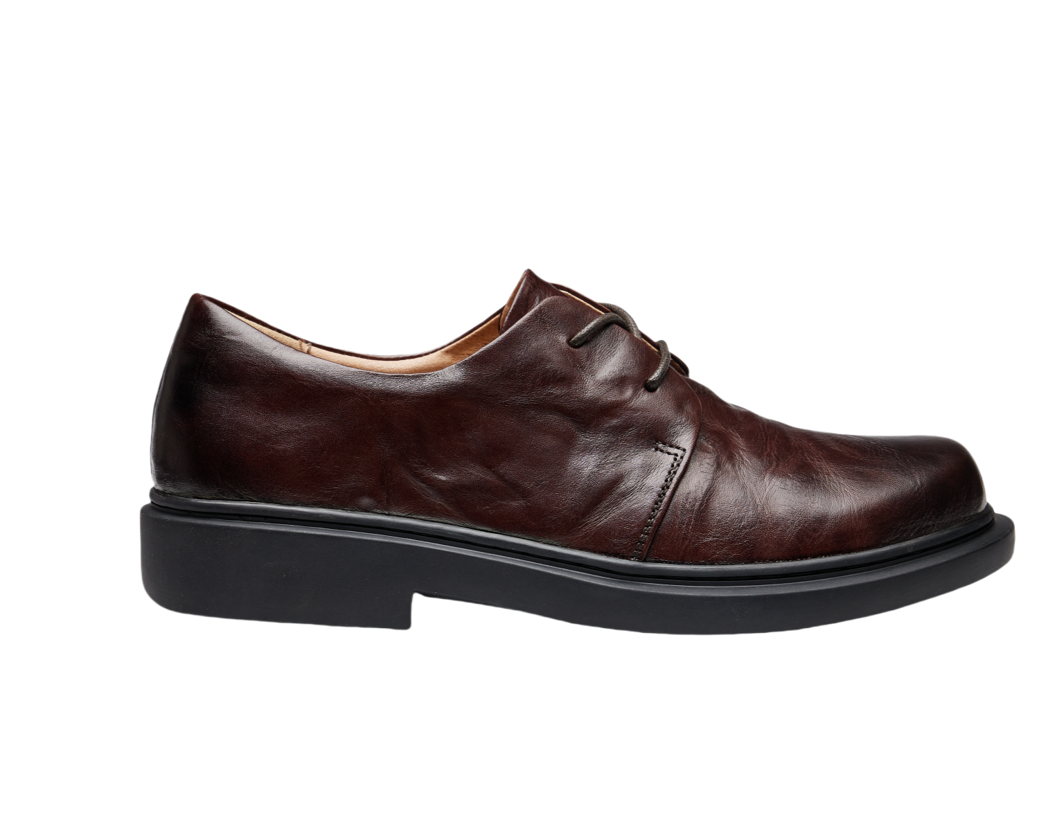 Men's First Layer Cowhide Lychee Pattern Black Boots