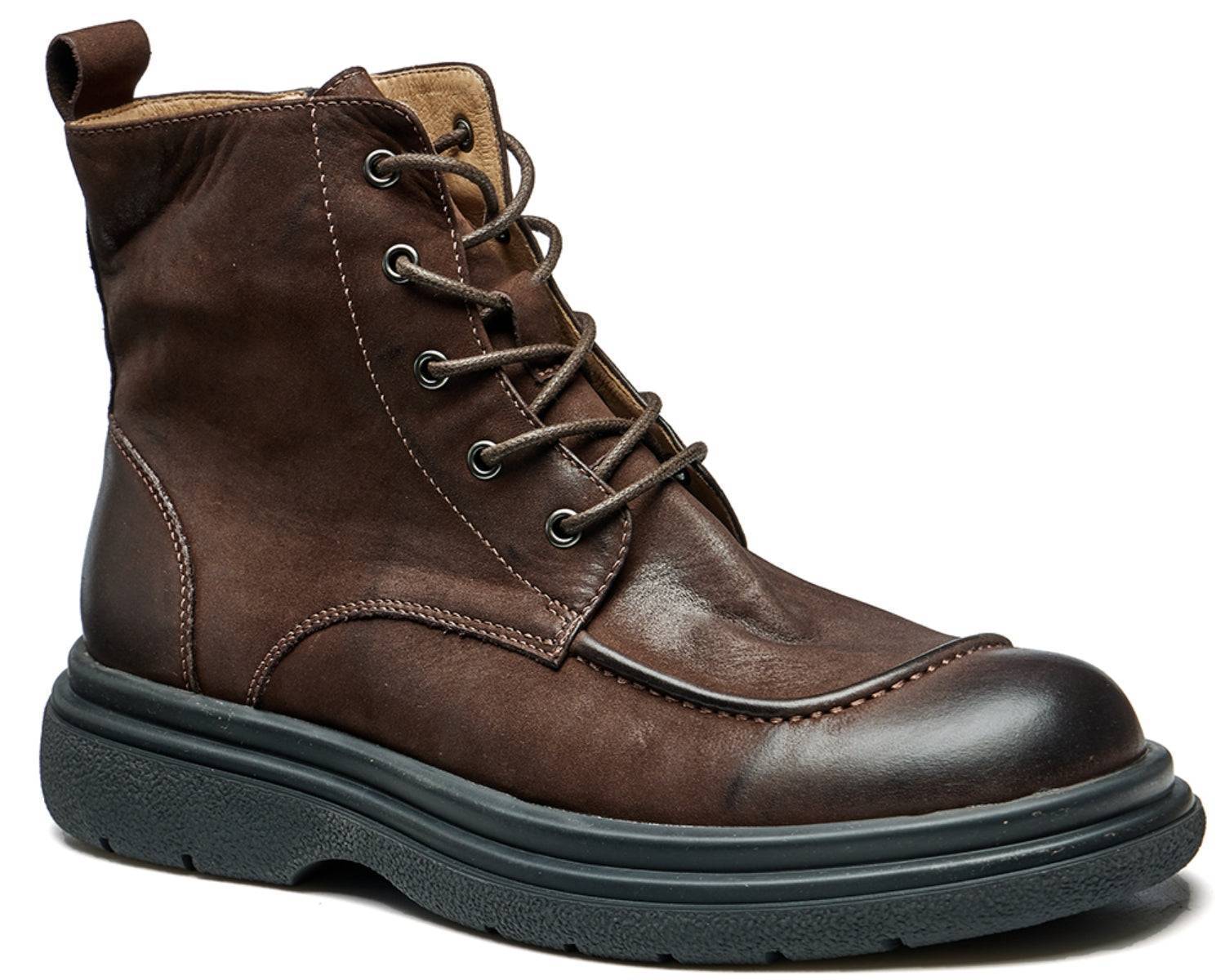 Men's Mid-top Martin Boots - Fashionable Outdoor Footwear