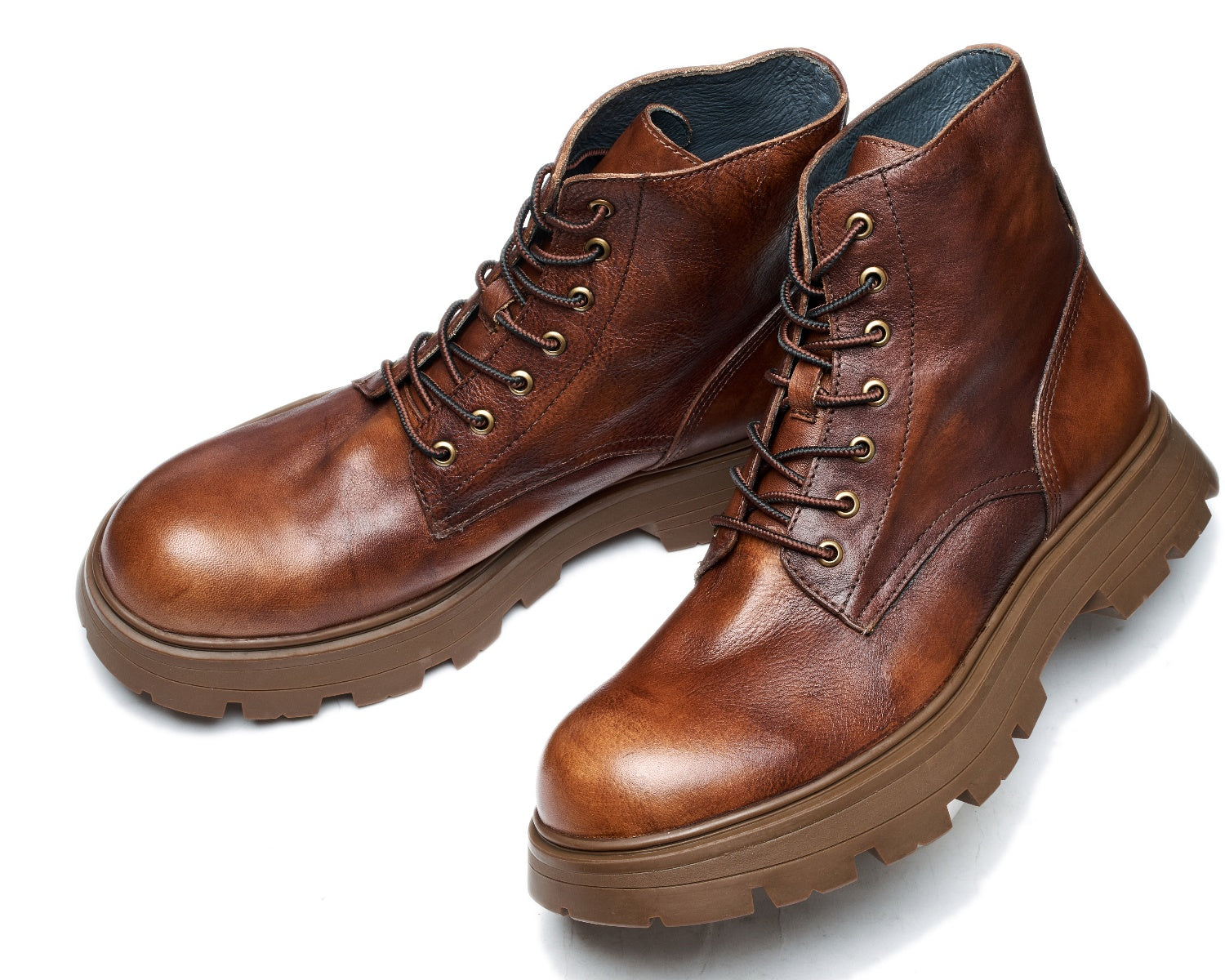 Men's Genuine Leather Handmade Vintage Martin Boots0