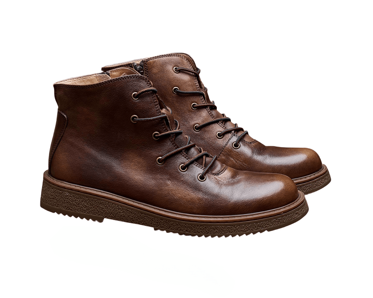 Men's elevated leather high-top retro Martin boots0